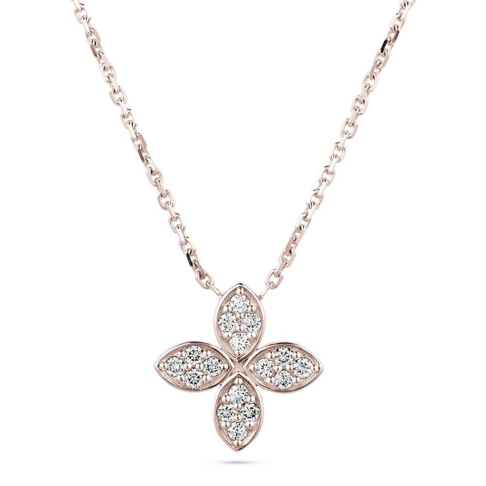 
                  
                    Flower Diamond Pendant Necklace
                  
                
