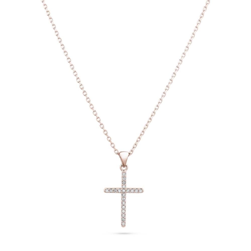 
                  
                    Diamond Pavé Cross Necklace
                  
                