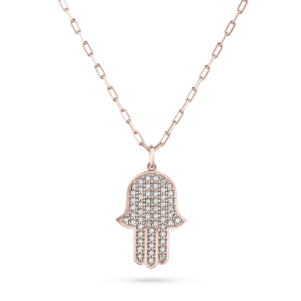 
                  
                    Diamond Hamsa Pendant
                  
                