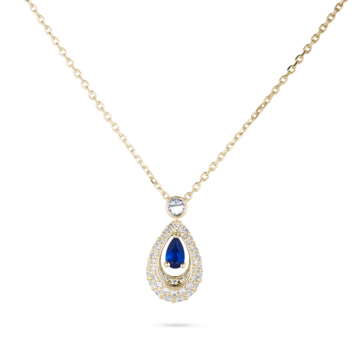 
                  
                    Pear Shape Diamond Pendant Necklace
                  
                