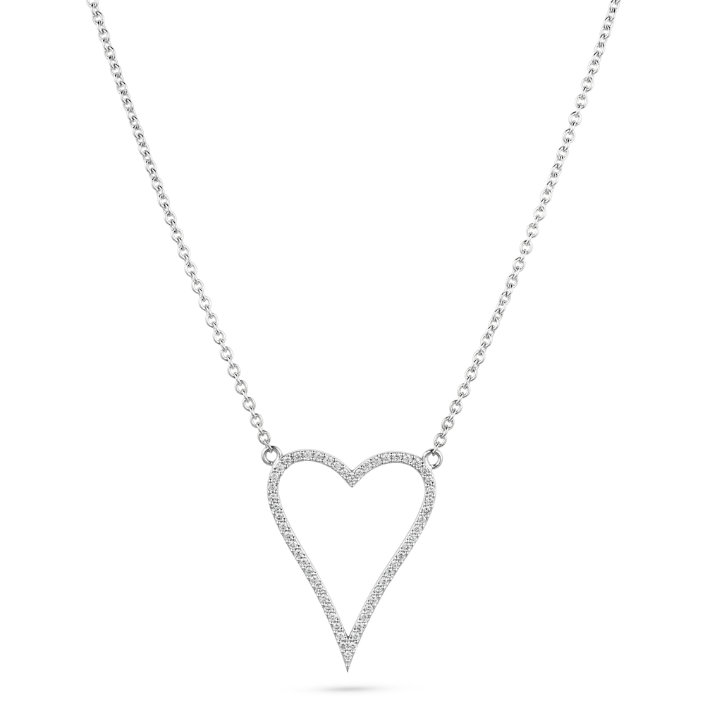 Heart Shape Diamond Pendant Necklace