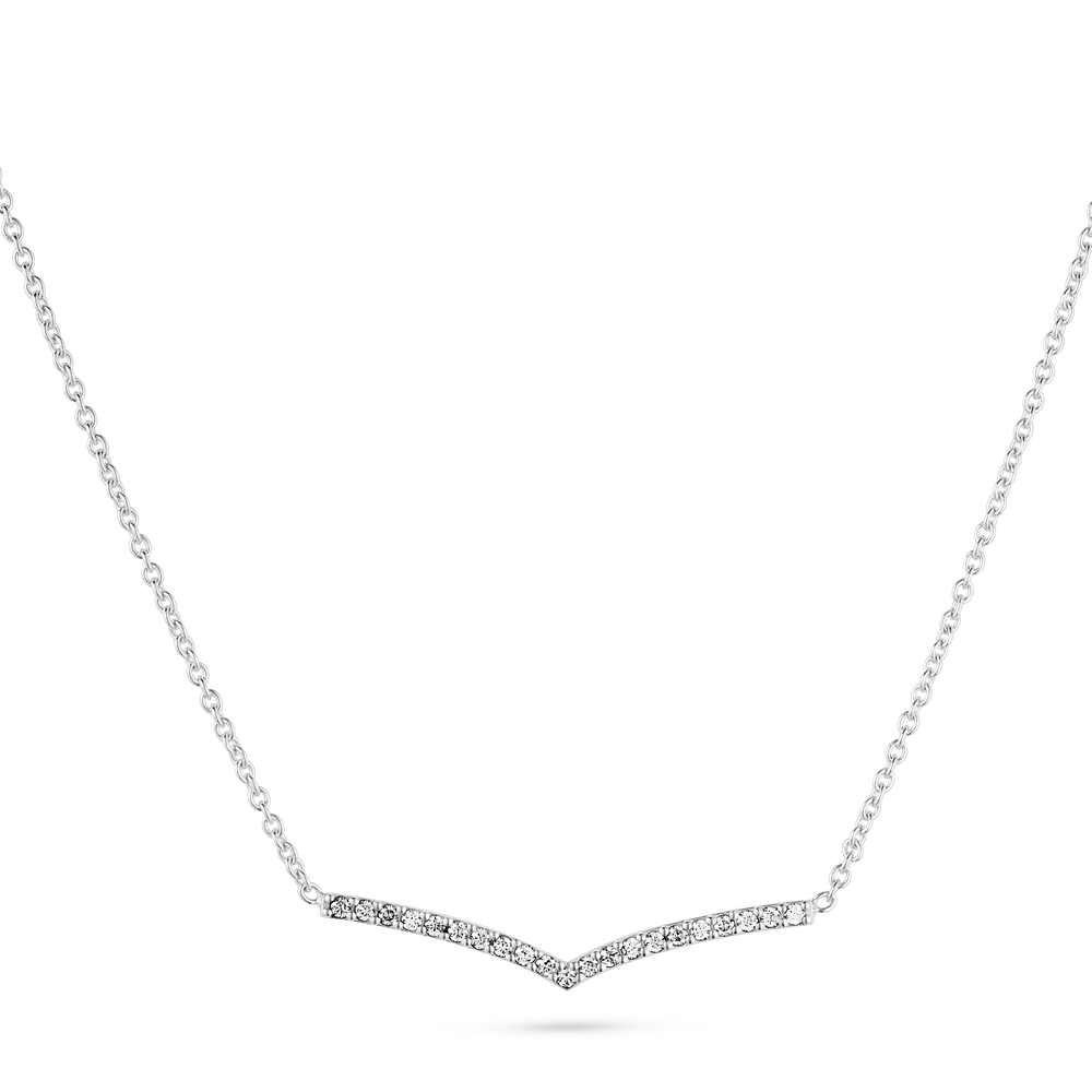 Chevron Diamond Necklace