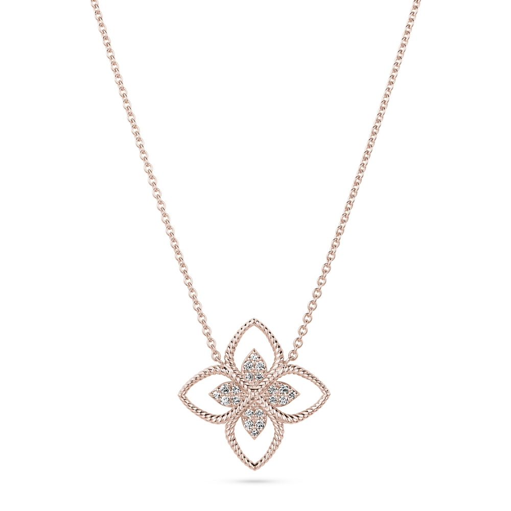 
                  
                    Flower Diamond Pendant Necklace
                  
                
