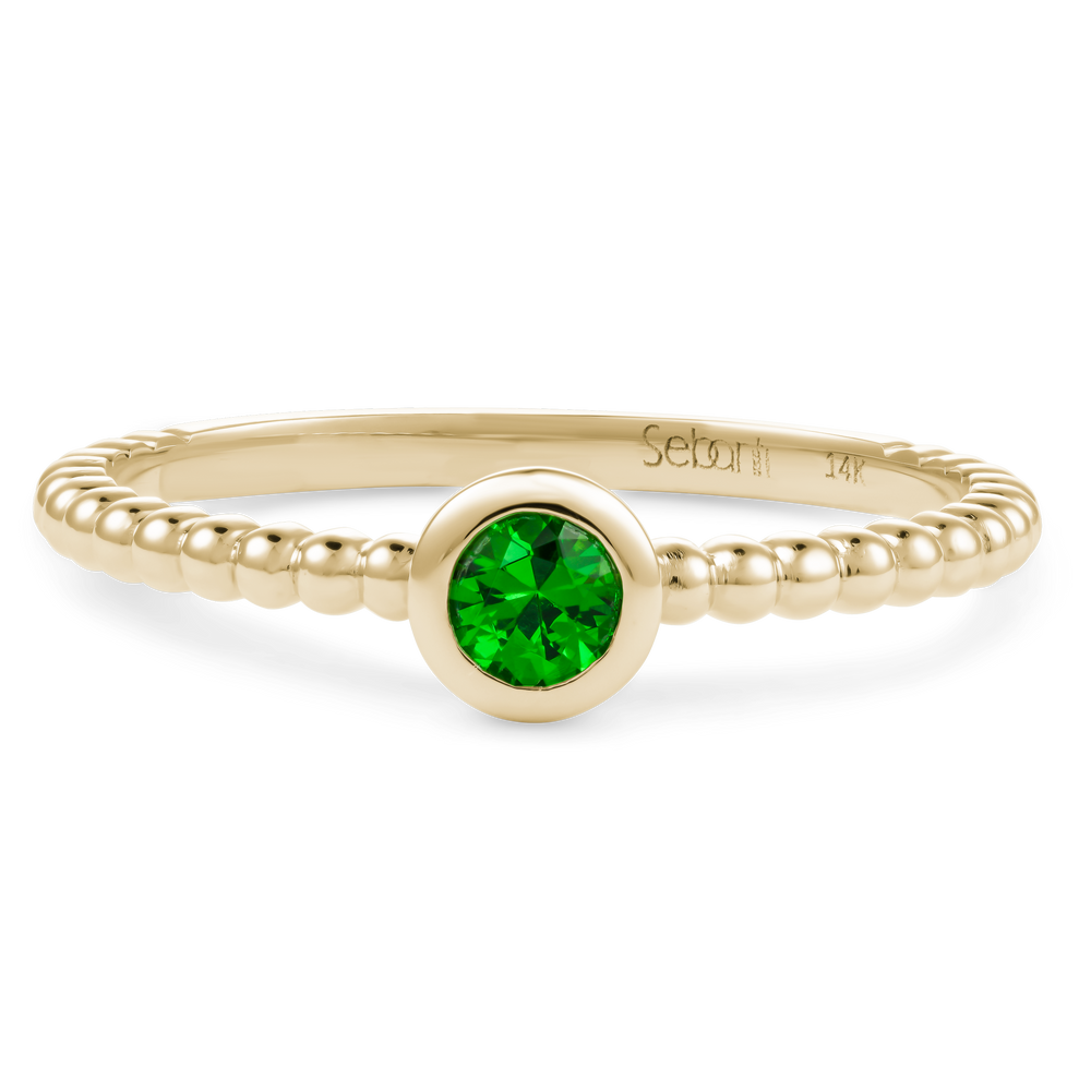 Bague Empilable en Tsavourite