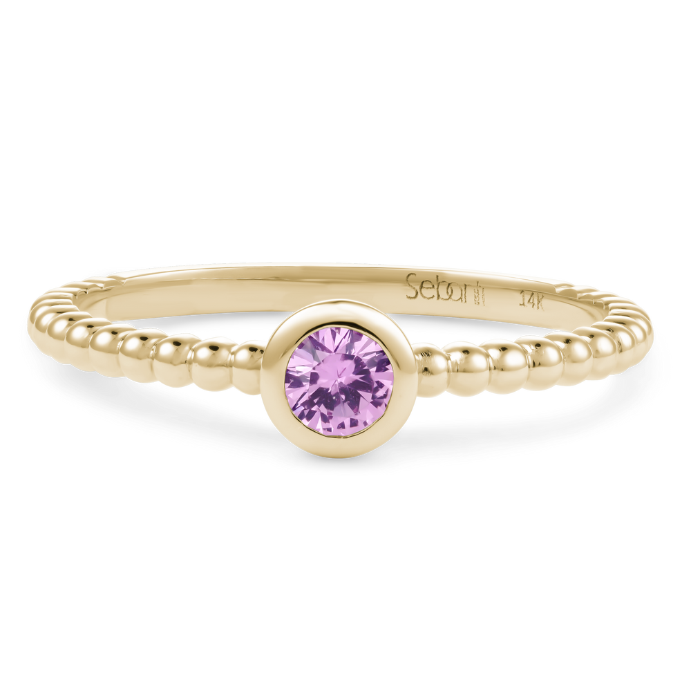 
                  
                    Pink Sapphire Stackable Ring
                  
                