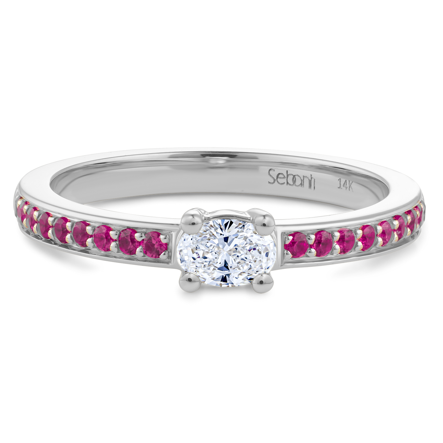 
                  
                    Oval Diamond Ring with Ruby
                  
                