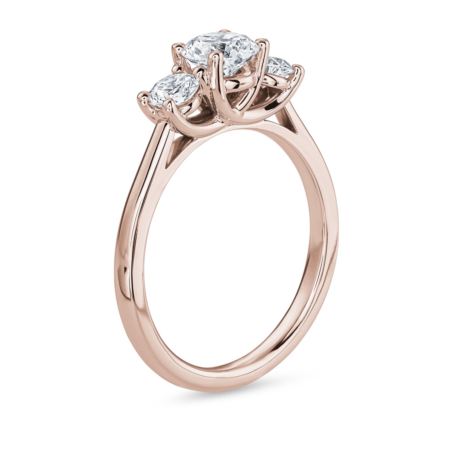 
                  
                    Three Stones Round Diamond Engagement Ring
                  
                