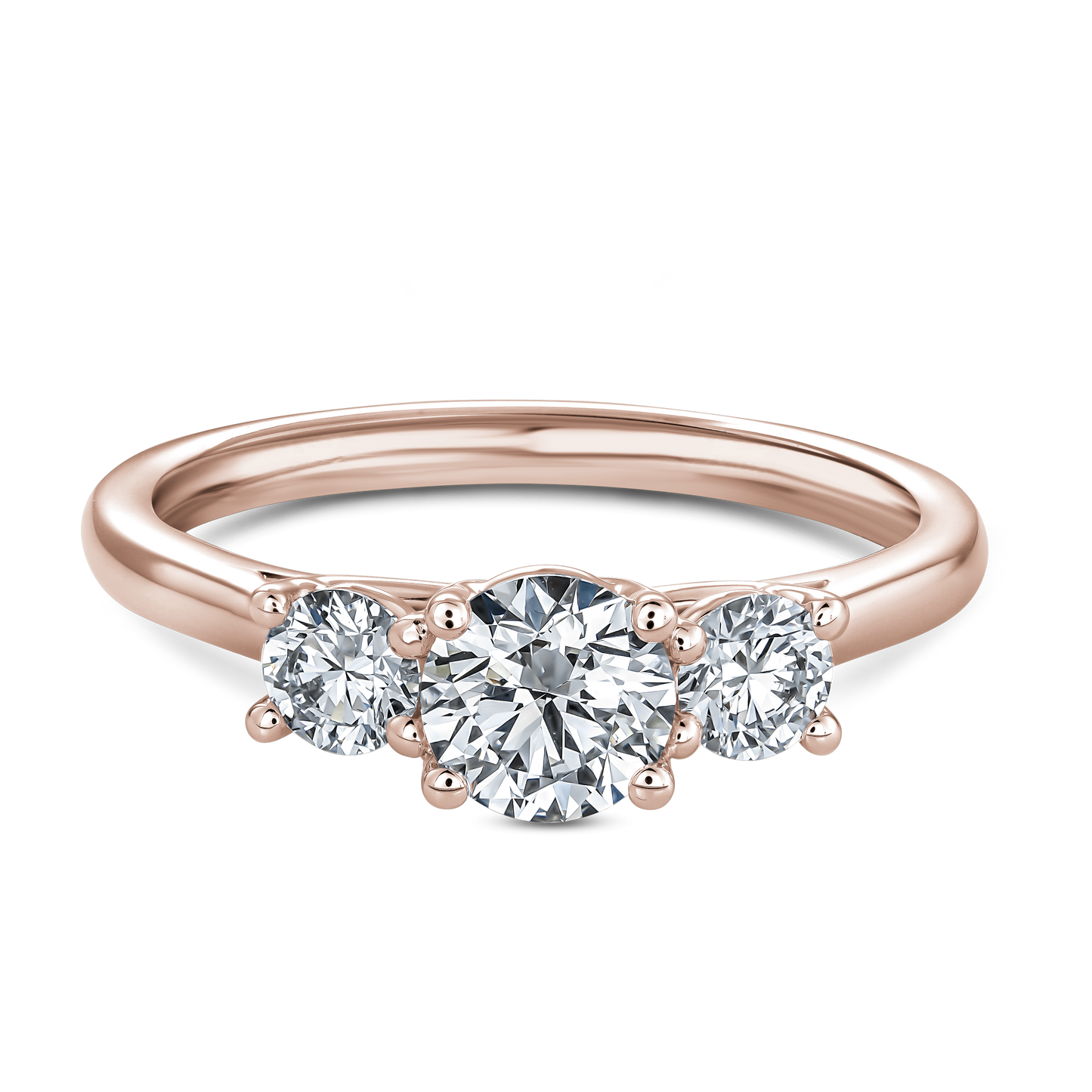 
                  
                    Three Stones Round Diamond Engagement Ring
                  
                