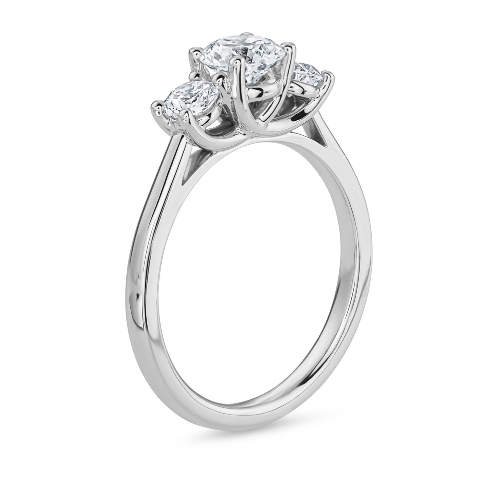 
                  
                    Three Stones Round Diamond Engagement Ring
                  
                