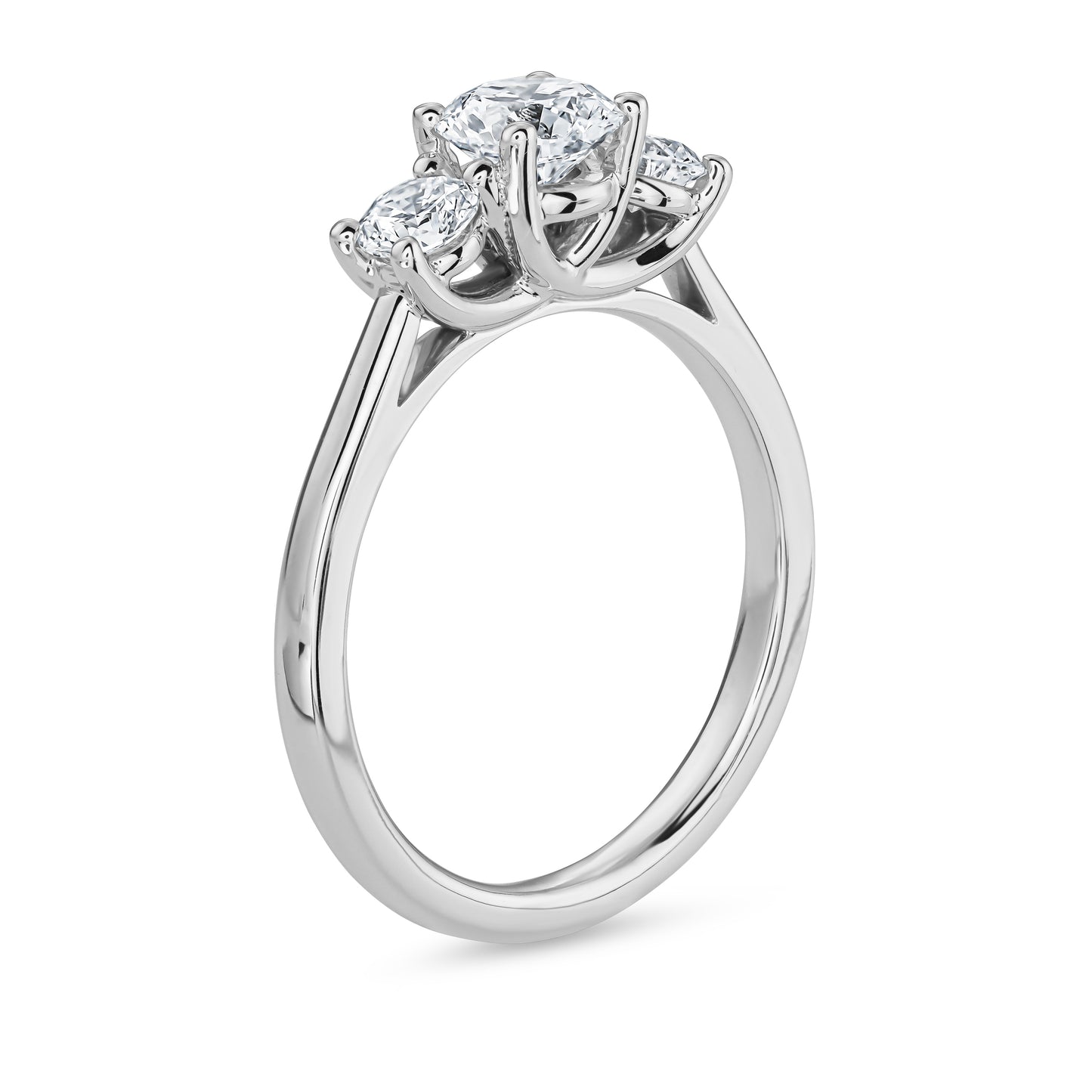 
                  
                    Three Stones Round Diamond Engagement Ring
                  
                