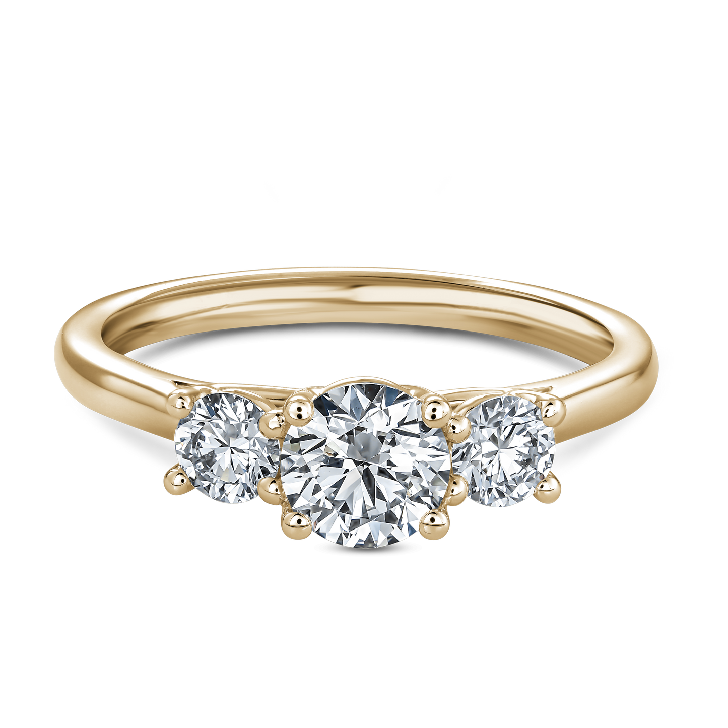 
                  
                    Three Stones Round Diamond Engagement Ring
                  
                