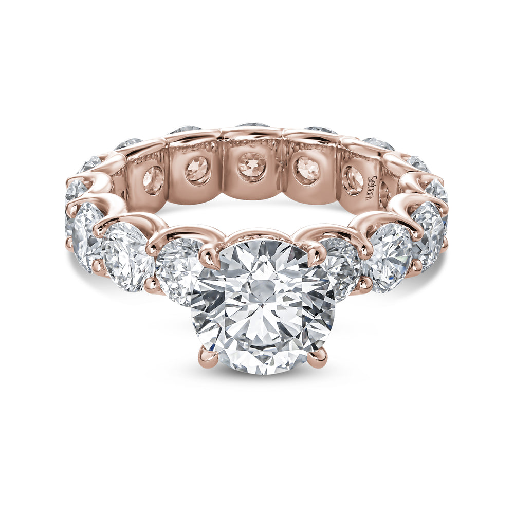 
                  
                    Round-Cut Engagement Ring with Full Eternity Band
                  
                