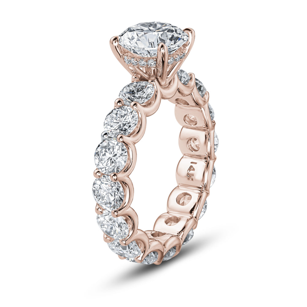 
                  
                    Round-Cut Engagement Ring with Full Eternity Band
                  
                