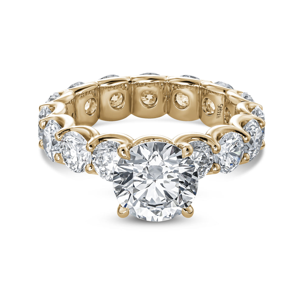 
                  
                    Round-Cut Engagement Ring with Full Eternity Band
                  
                