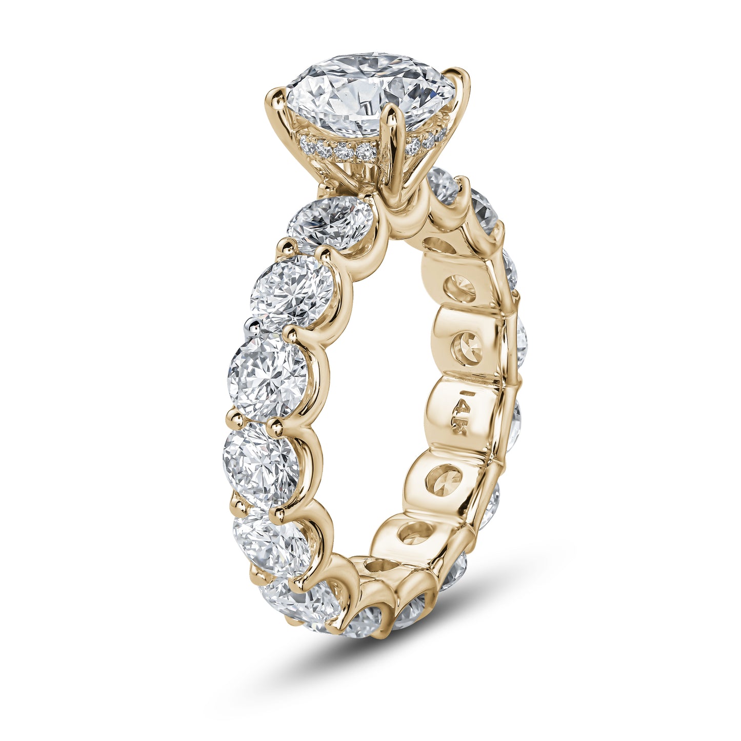 
                  
                    Round-Cut Engagement Ring with Full Eternity Band
                  
                