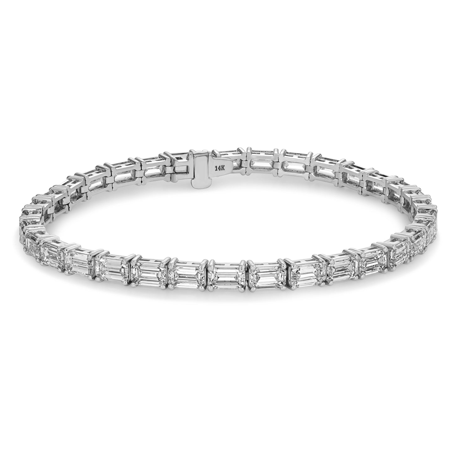 Emerald Cut Diamond Tennis Bracelet
